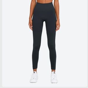 SET Active Black High-Waist Compression Leggings Sculpting Seamless Athleisure